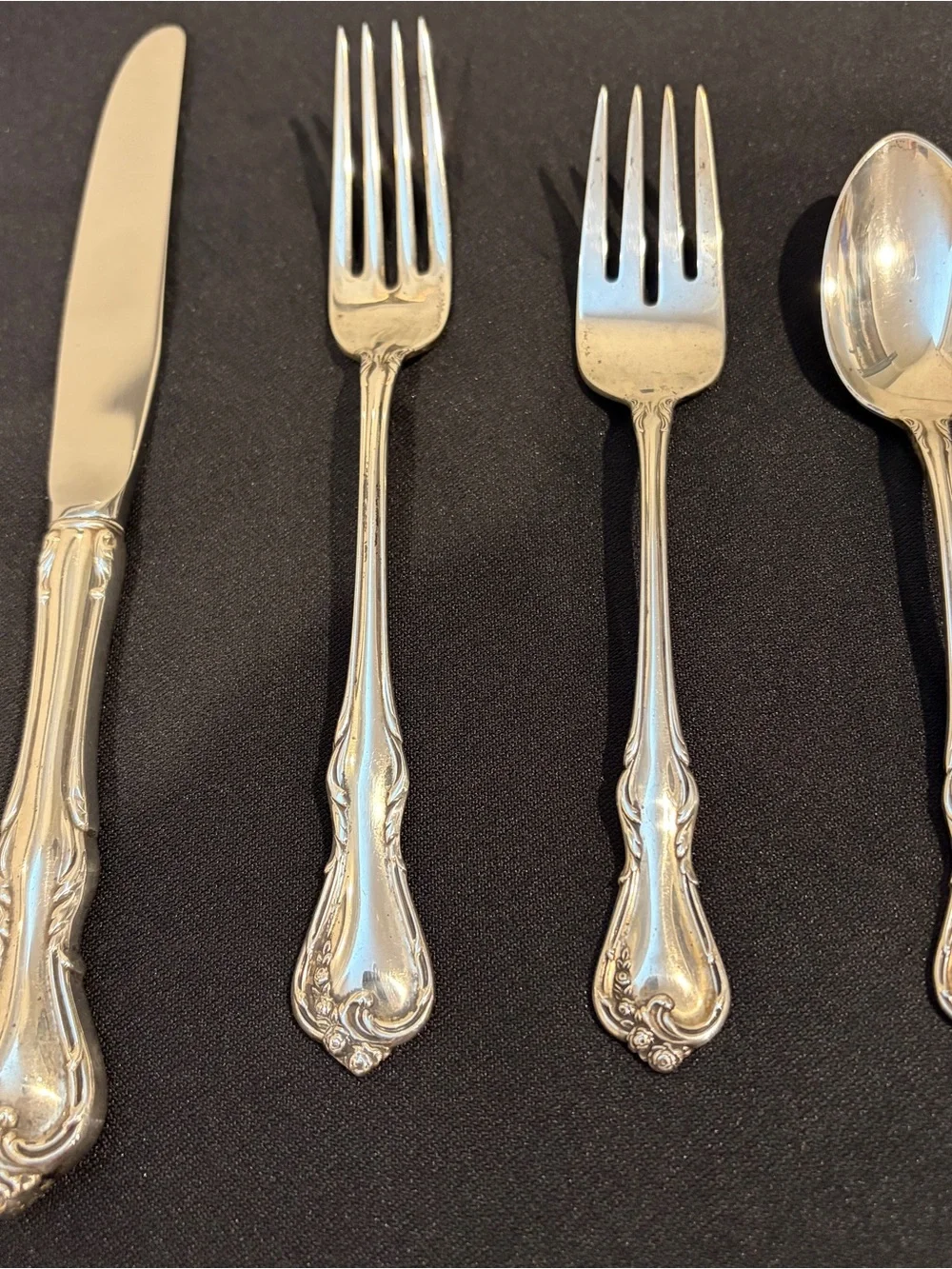Rose Cascade by Reed and Barton Sterling Silver Regular Place Setting(s) 4pc